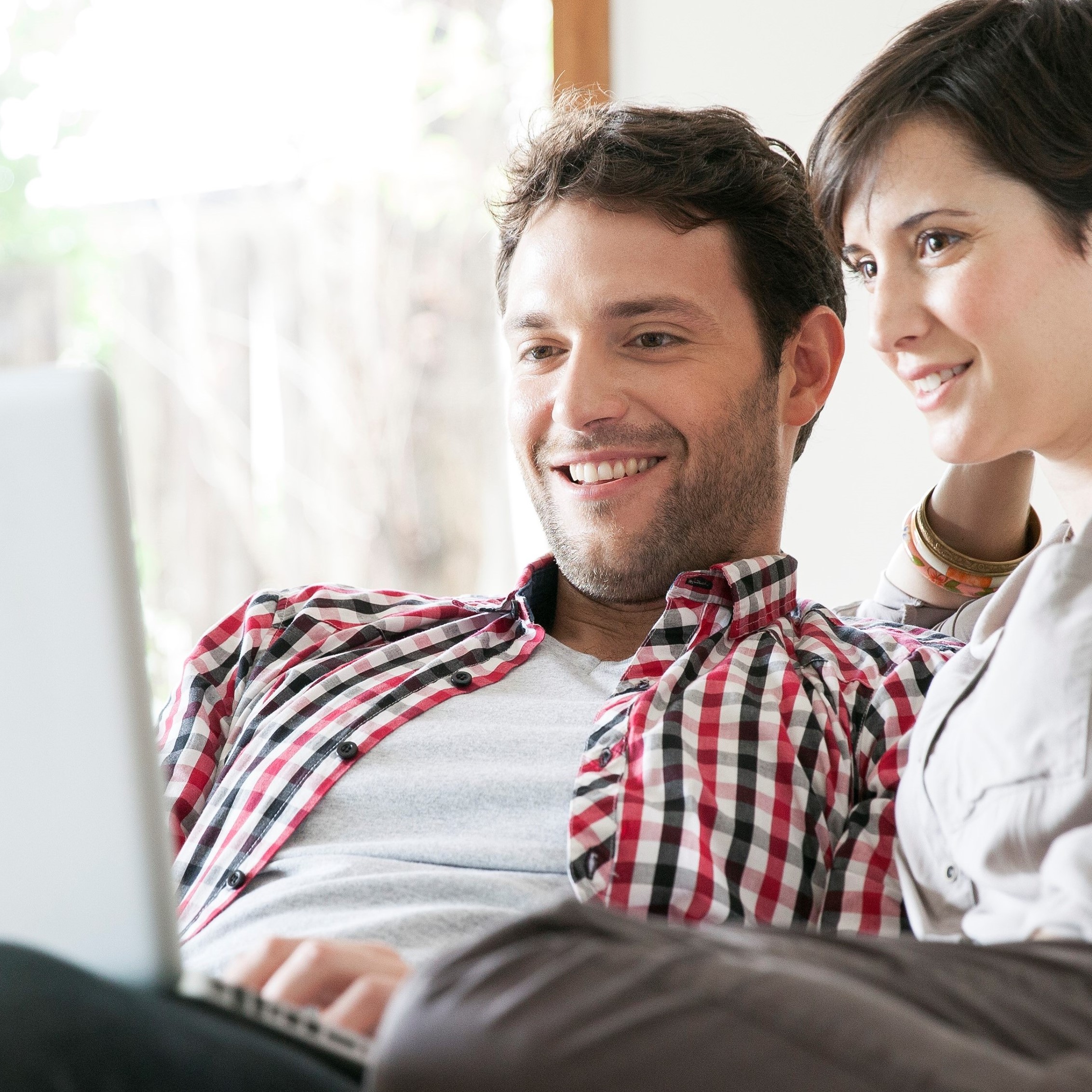 Couple on couch