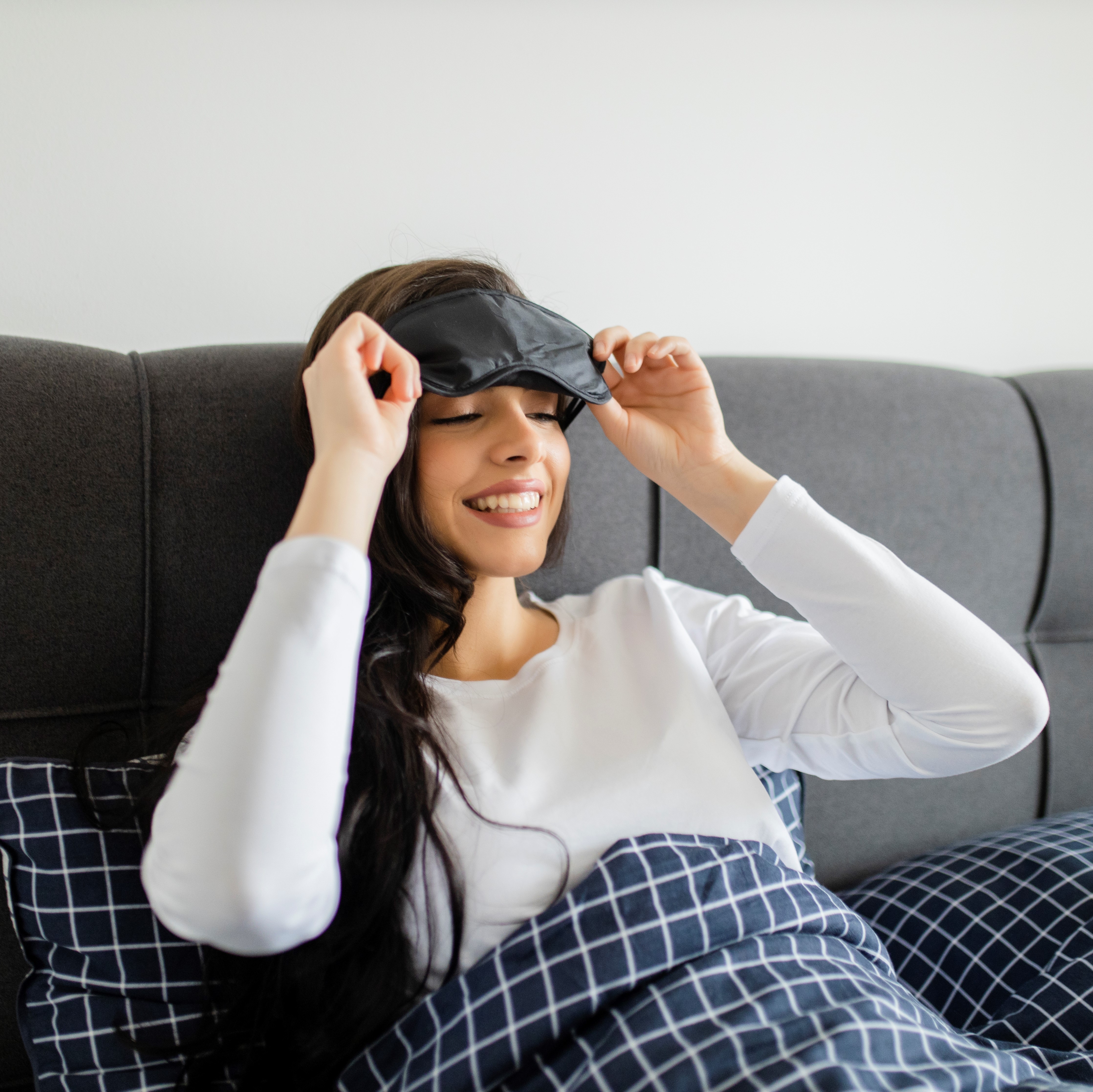 Woman in Sleep Mask