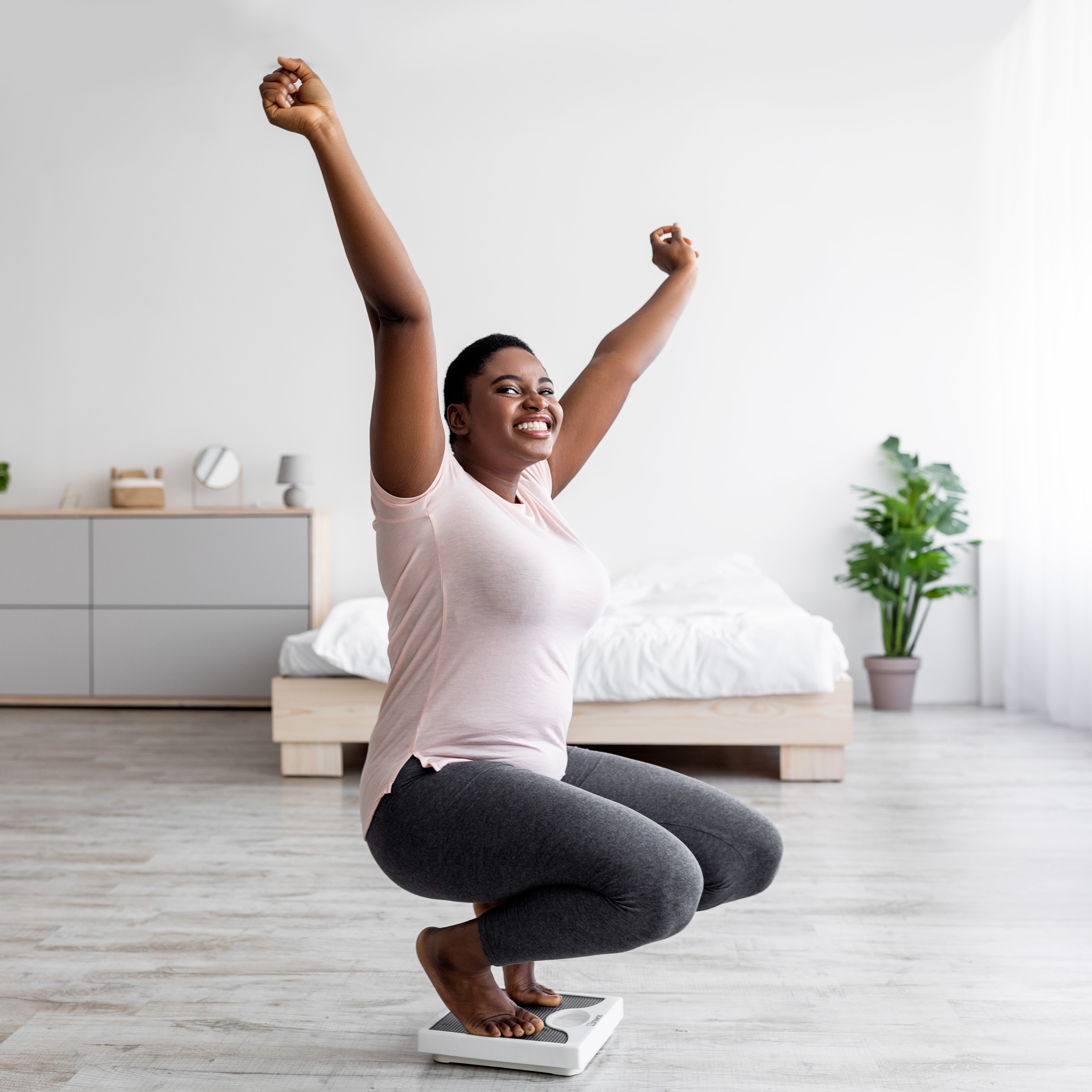 Woman cheering