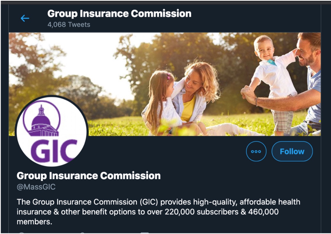 Group Insurance Commision on twitter